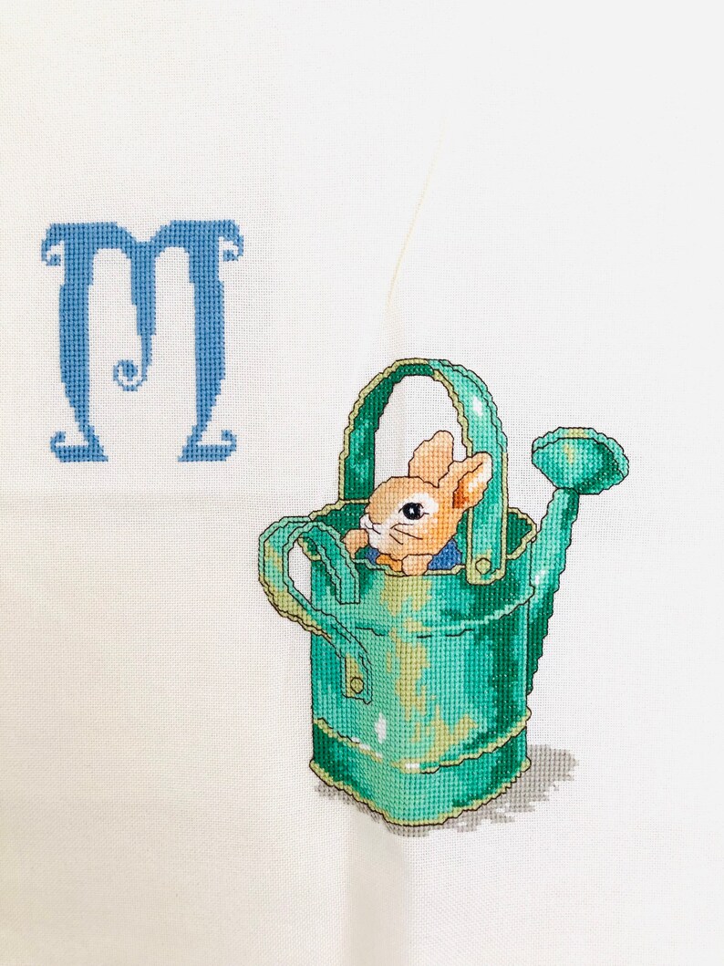 Peter Rabbit Cross Stitch Alphabet Letters L to V Handmade Etsy