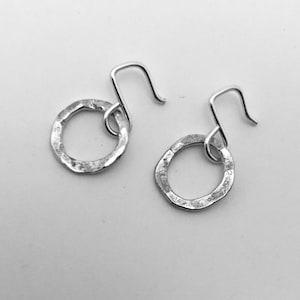 Small Silver Hoops, Small Silver Earrings, Little Hoops, Recycled Silver