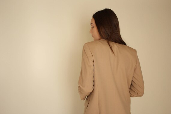 PENDLETON tan boyfriend blazer/ minimal oversized… - image 4
