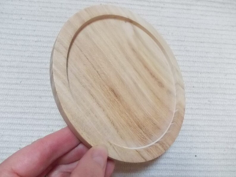 1 p SAMPLE PIECE unfinished wood round picture frame with 120 mm diameter,blank picture base icon for church mosaic trivet base supply