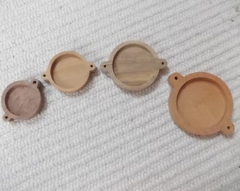 1 p unfinished wooden 18/20/25/30 mm round pendant&bracelet base,wooden round connector setting,jewellery making,jewellery supply