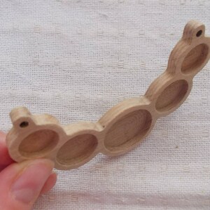 1 p unfinished wooden pendant tray with 25, 18,14 mm cabochon frame,wooden blank jewellery supply,bezel cup,making jewellery,wooden olimpics image 6