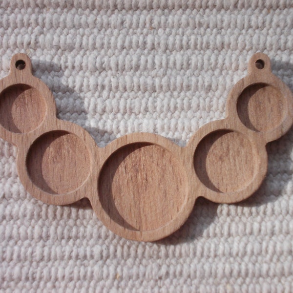 1 p unfinished wooden pendant tray with 25, 18,14 mm cabochon frame,wooden blank jewellery supply,bezel cup,making jewellery,wooden olimpics