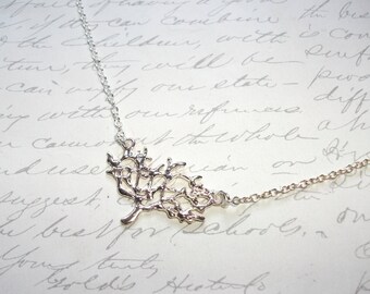 Tree of life silver necklace