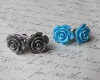 Boucles D'oreilles Longues Gouttes - Perles De Verre Rouge Et Blanc, Fait Main