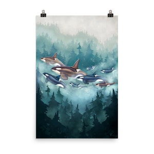 Orca Triptych Panel 3- &quot;Transient&quot;