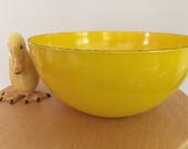 Finel Yellow Enamel Mixing Bowl Serving Bowl