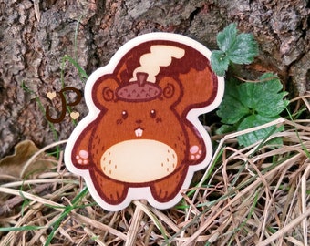 Squirrel Acrylic Pin - Woodland Wearables