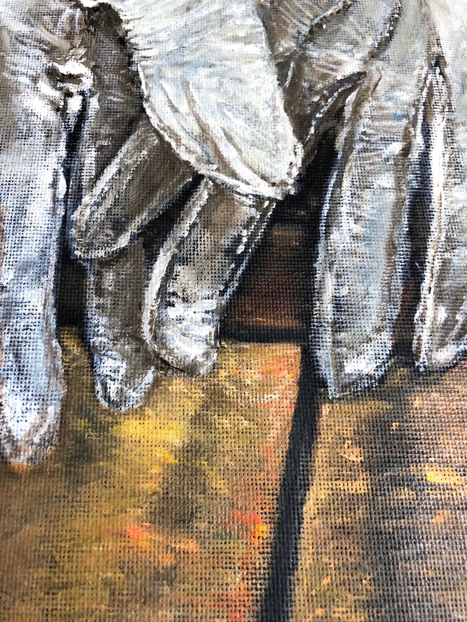 The Gloves Original Oil Paintingimpressionistic Art Work contemporary