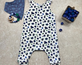 Blueberry Romper, Baby Romper, Organic Baby Clothes, Shower Gift,