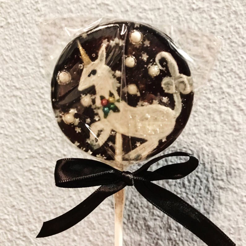 3 Enchanted Unicorn Holiday Wedding Party Favors Lollipops image 7