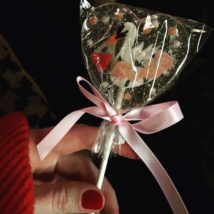 3 Swans of Love Vintage Valentine Wedding Favors Lollipops image 5