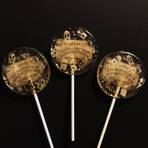 3 Spooky Ouija Board Halloween Party Favors Lollipops image 1