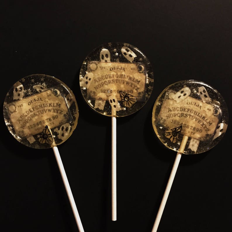 3 Spooky Ouija Board Halloween Party Favors Lollipops image 1