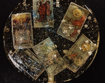 3 Mystical Tarot Card Blackberry Pear Flavored Party Favor Wedding Lollipops
