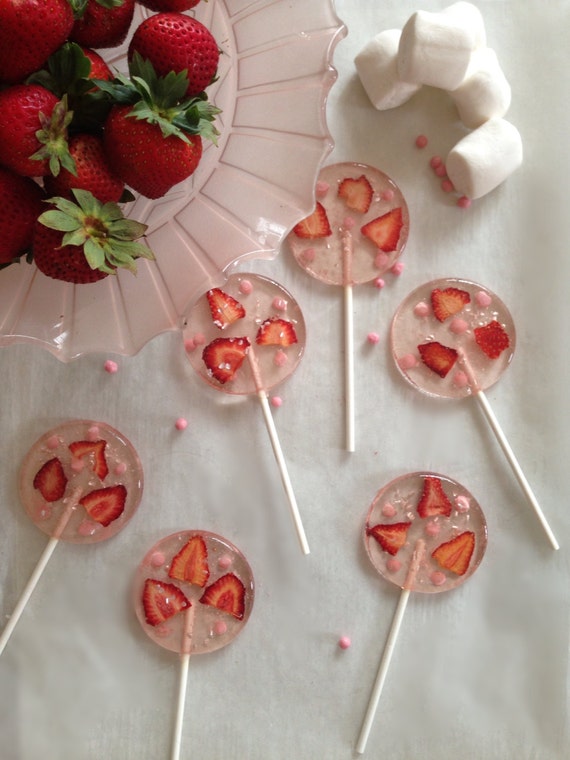 3 Marshmallow Fragola Cioccolato Perla E Glitter Cuori Matrimonio  Compleanno Celebrazione Bomboniere Lecca-Lecca -  Italia
