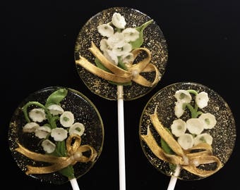 3 Lily of the Valley Lollipops