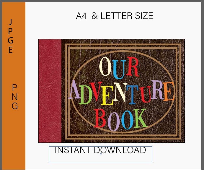 My Adventure Book SVG, Our Adventure Book SVG, up SVG, Adventure Photo  Album, Svg Png Jpg Dxf Eps Cricut Silhouette Cutting Files 