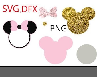 Minnie INVITATION svg, template minnie invitation svg, png, Cricut Cut File, Silhouette Cut File - Descarga instantánea