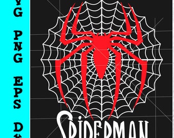 spiderman svg, spiderman web, instant download - cricut, cutting