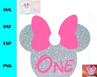 minnie mouse svg, minnie SILVER SVG para manualidades, toppers, camisetas, cumpleaños minnie, color plata - descarga instantánea