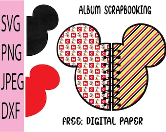 Álbum Digital Scrapbook Orejitas Mágicas EPS + SVG + Wallpapers / imprime y corta