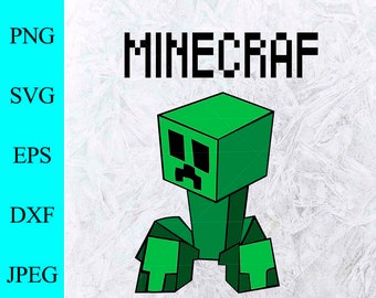 Mine craf cumpleaños svg , Png cumpleañero, Pdf mine craf , DXF, CRICUT Svg archivos , - Descarga instantánea