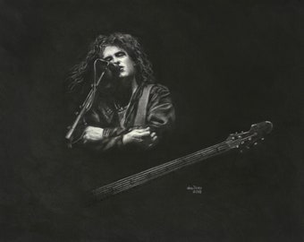 Art Original The Cure's Robert Smith On Stage (SOLD!)