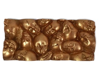 Belgian Milk Chocolate Morbid Souls chocolate bar, gift, sweets, chocolate mold,horror candy, Halloween