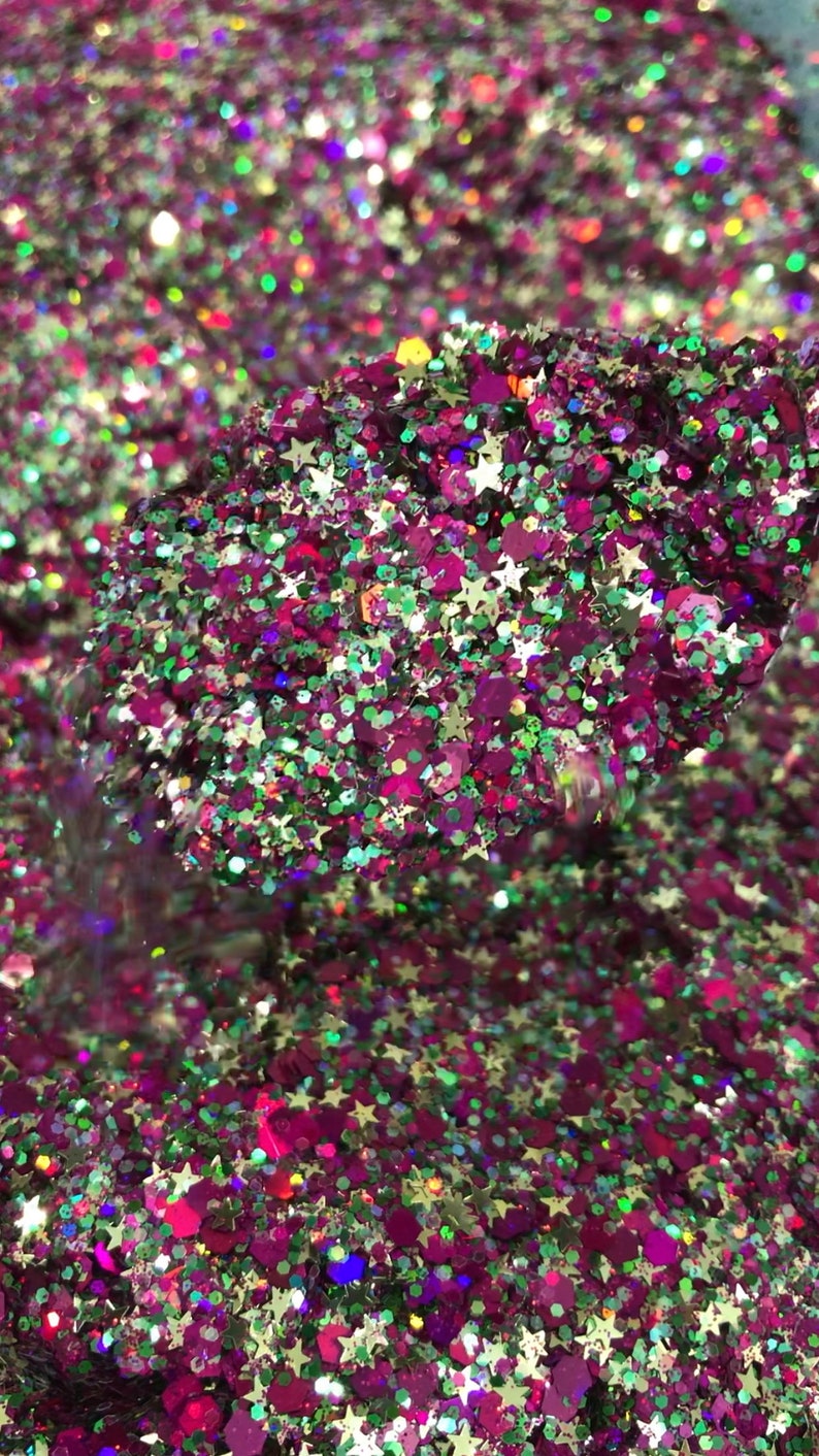 mardi gras glitter cup