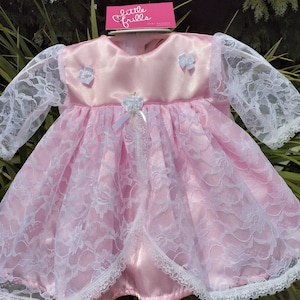 Ziemlich Rosa Satin und Spitze Party Kleid