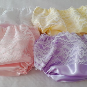 Satin Over Nappy Panties/ Diaper Cover