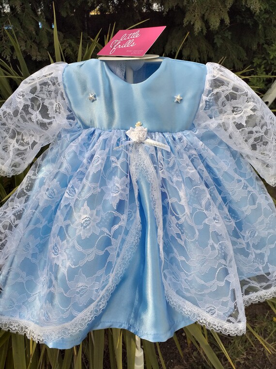 pale blue baby dress