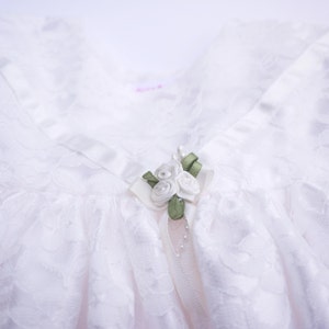 Ivory Lace Over Satin Christening / Special Occasion Dress image 4