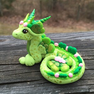 Made To Order - Lucky Clover Dragon Sculpture