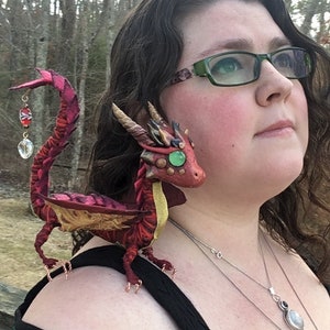 Wearable Dragon Art Doll - Inferno