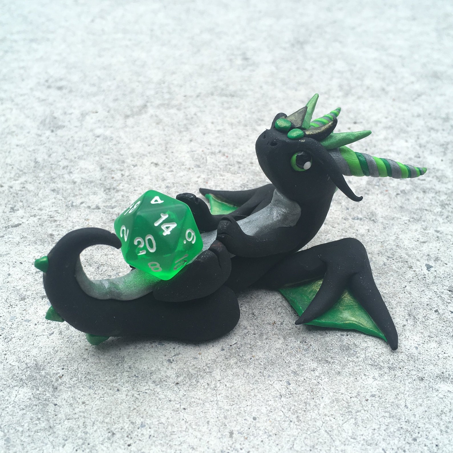 Custom Color Dice Dragon Sculpture Etsy