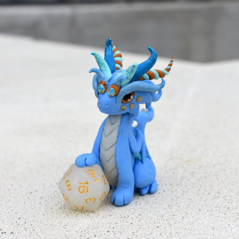 Custom Color Dice Dragon Sculpture Etsy