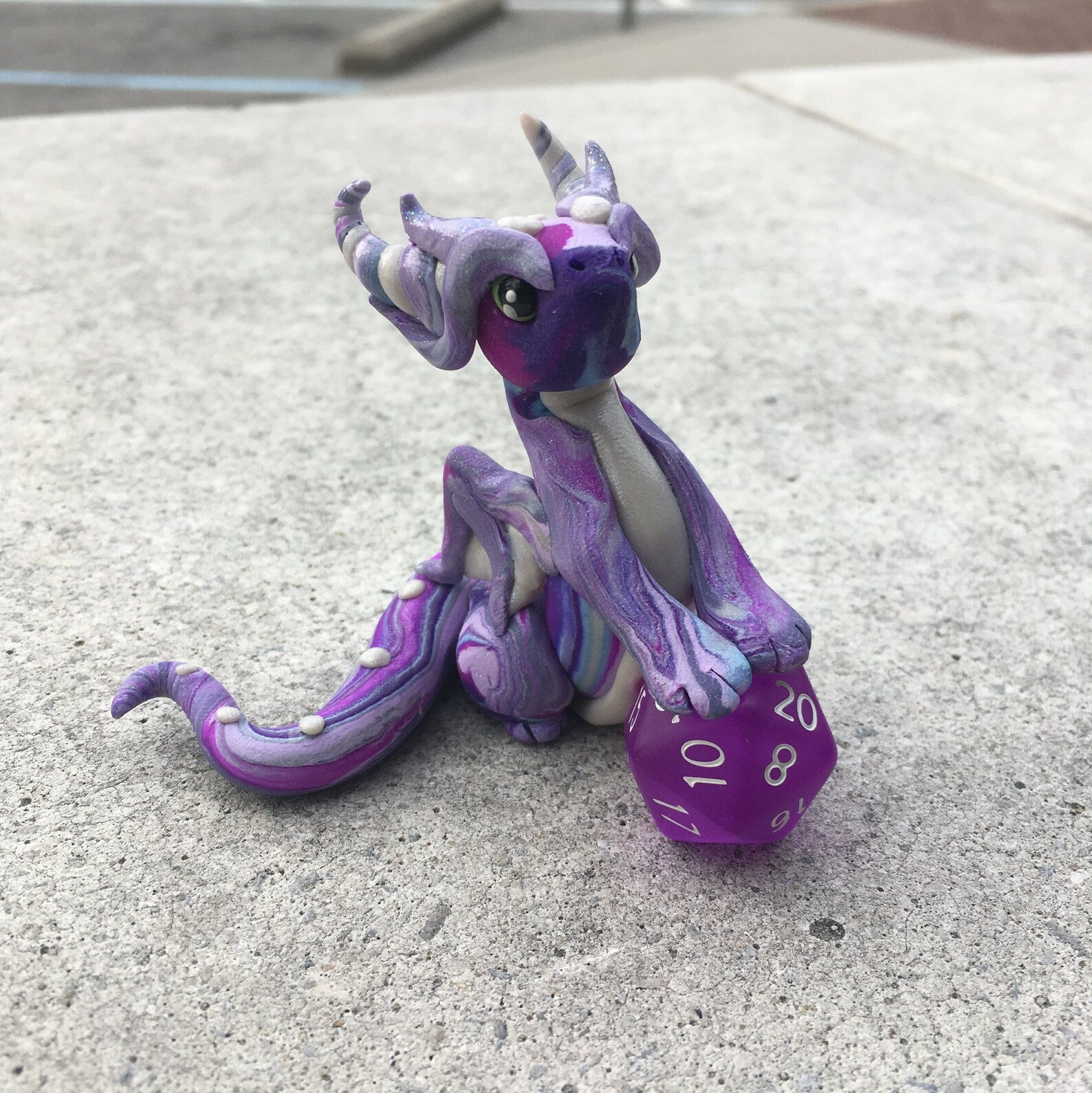 Custom Color Dice Dragon Sculpture Etsy