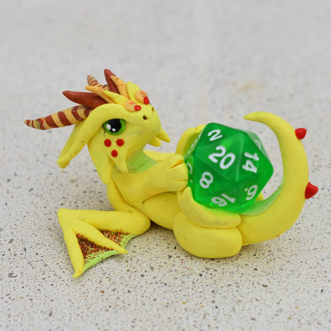 Custom Color Dice Dragon Sculpture Etsy