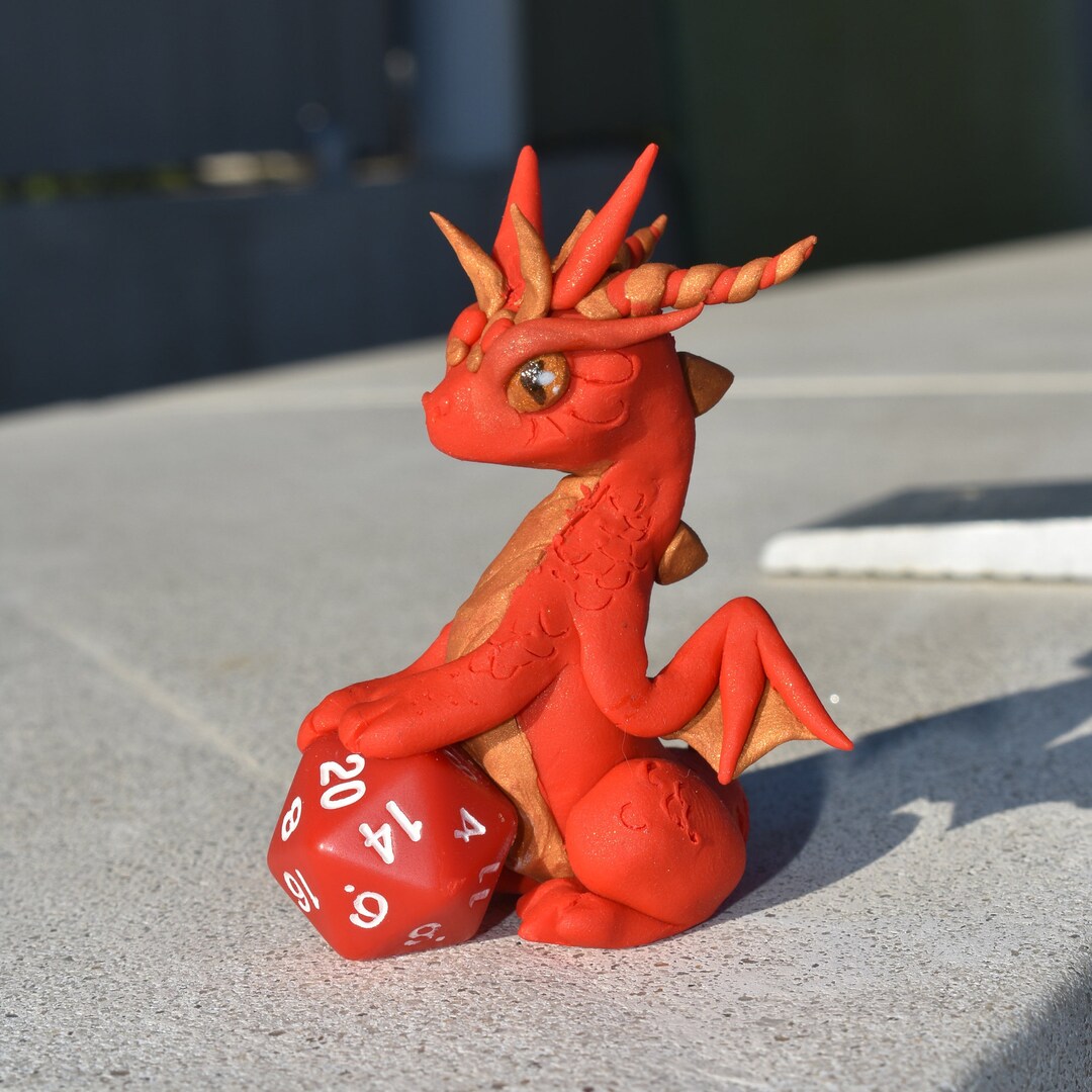 Custom Color Dice Dragon Sculpture Etsy