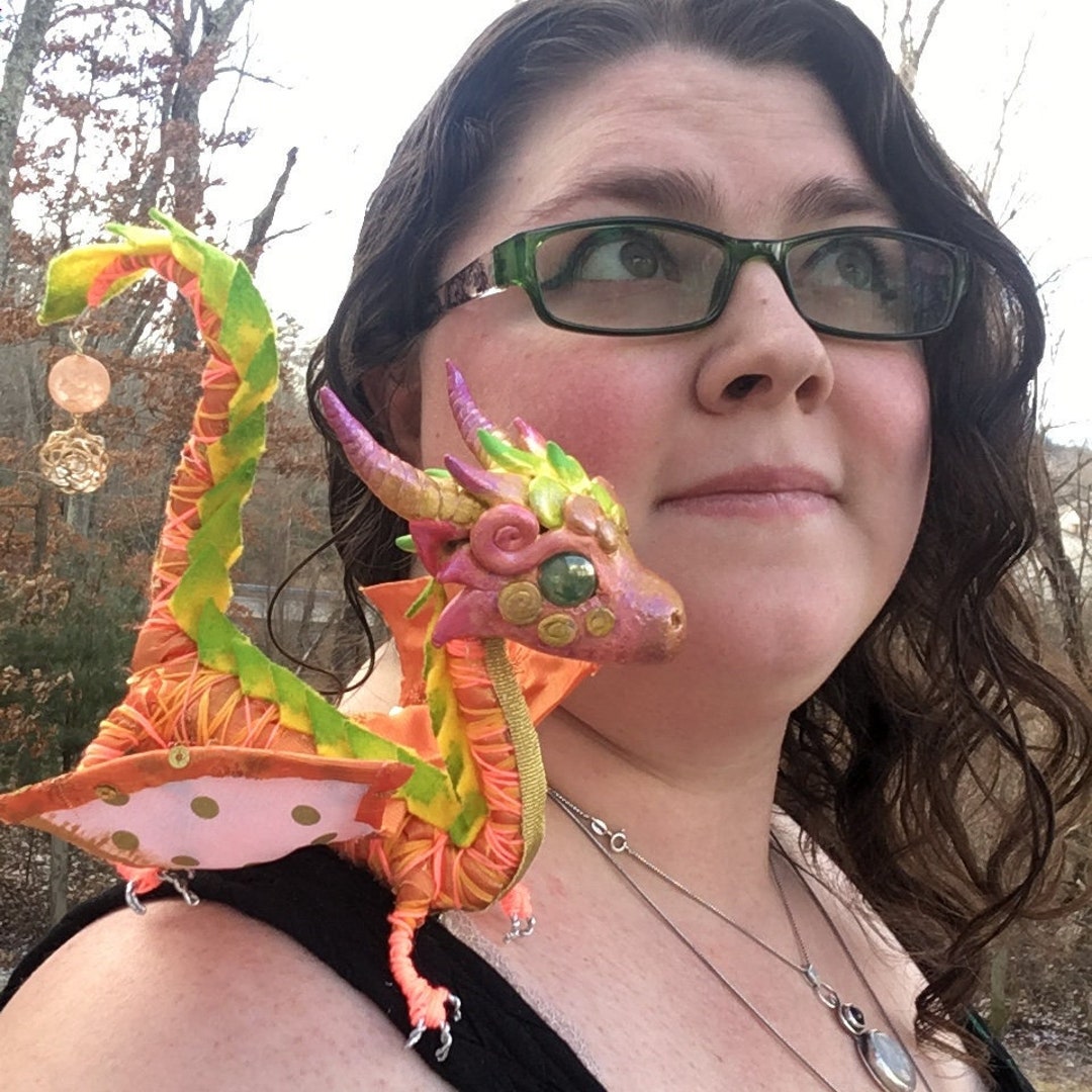 Wearable Dragon Art Doll Solar Flare Etsy