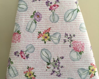 Vases of Flowers Ironing board cover. Standard board. 15x54 inches. Fitted