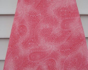 Pink Paisley Ironing Board Cover. Standard Board. 15 x 54 inches. Fitted