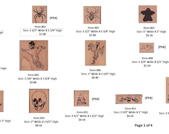 Halloween Rubber Stamp Collection