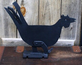 Cast Iron Rooster Boot Scraper, Farmhouse Decor, Rooster Doorstop