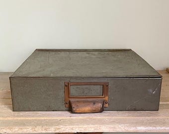 Vintage Metal Industrial Drawer