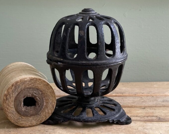 Vintage Cast Iron String Holder, Tabletop Cast Iron Twine Holder Etsy