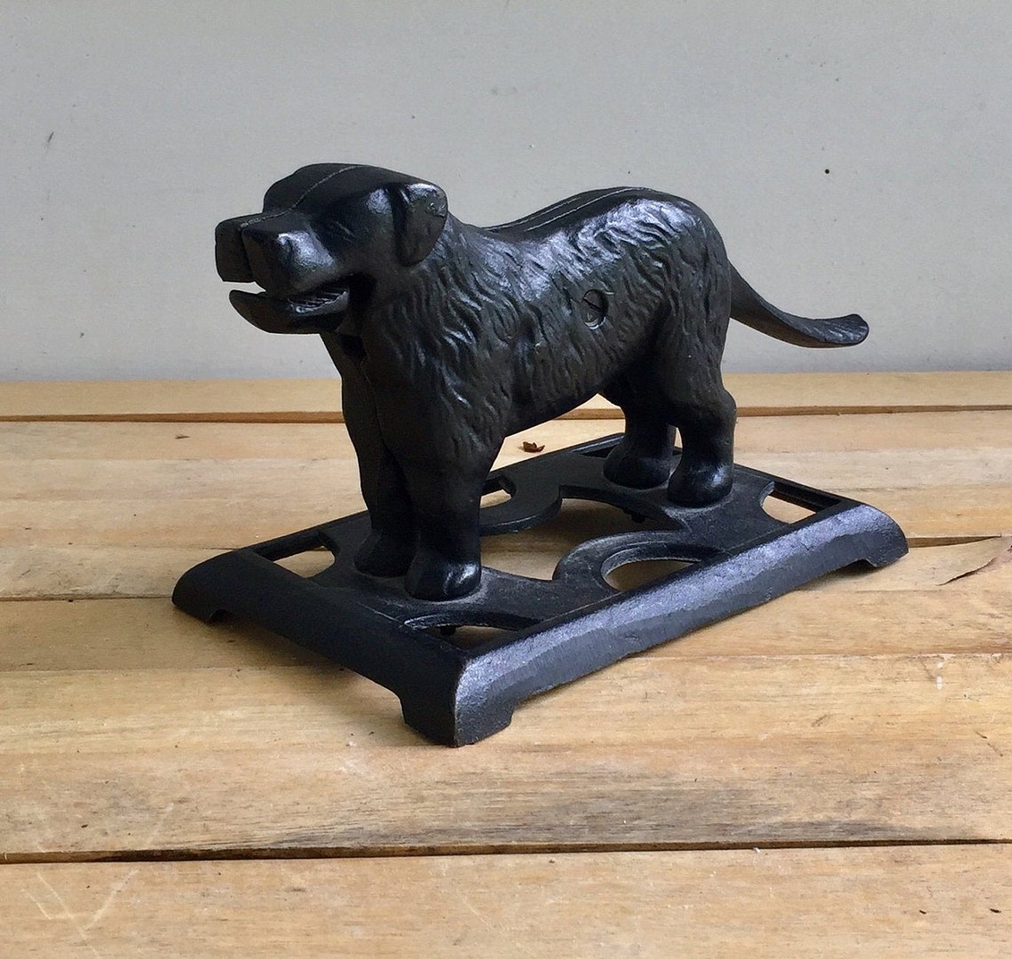 Vintage Cast Iron Dog Nutcracker Etsy