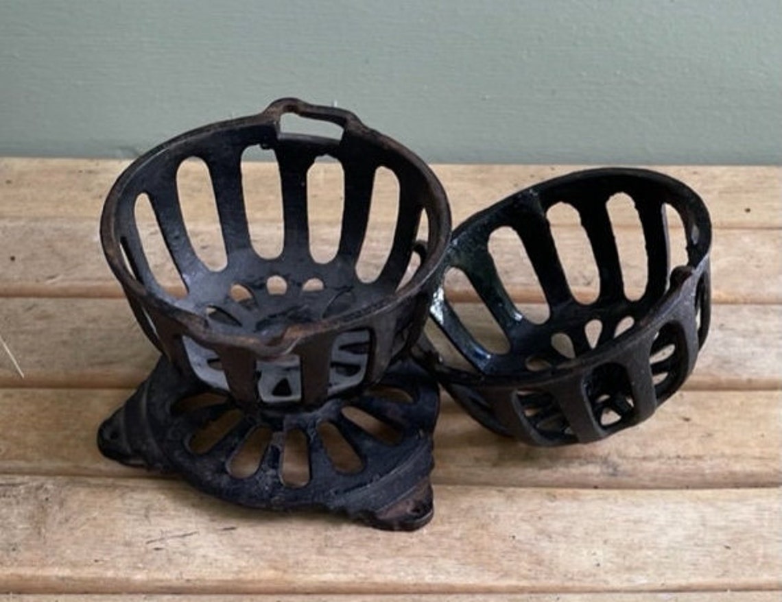 Vintage Cast Iron String Holder Tabletop Cast Iron Twine Etsy
